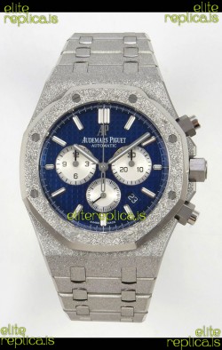 Royal Oak Chrono 26331 Frosted White Gold Blue Dial Super Clone Watch 
