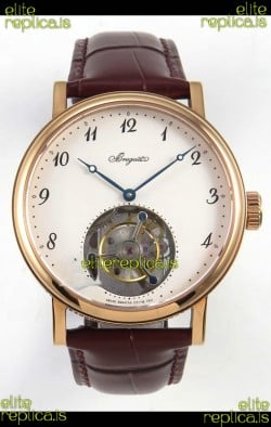 Breguet Classique Tourbillon Rose Gold Numerals Dial Super Clone Watch 