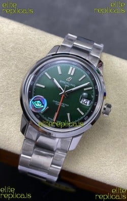 Top Time B31 38mm Green Dial Steel Strap Super Clone Watch 
