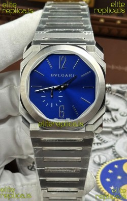 Octo Finissmo 7MM Thick Blue Dial Super Clone Watch 