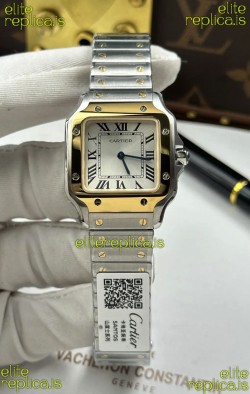 Cartier Santos Swiss Quartz 27MM Two Tone Super Clone Watch