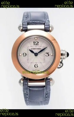 Pasha De Cartier Rose Gold Casing Watch 30MM Super Clone Watch 