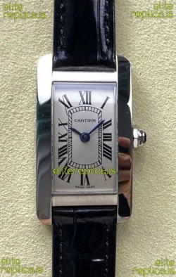 Cartier Tank Americaine Swiss Quartz 19mm Steel Casing Swiss Replica Watch 