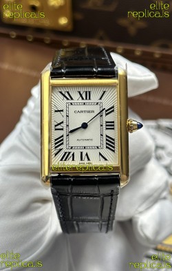 Cartier Tank Louis Automatic 27mm in Yellow Gold Super Clone Watch 