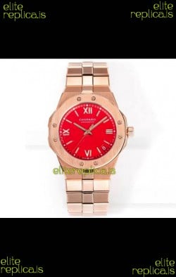 Chopard Alpine Eagle Rose Gold Red Dial Super Clone Replica Watch