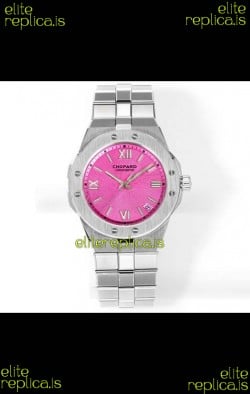 Chopard Alpine Eagle Stainless Steel Pink Dial Super Clone Replica Watch