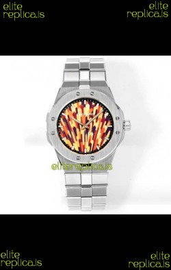 Chopard Alpine Eagle Stainless Steel Fiery Dial Super Clone Replica Watch