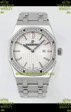 Audemars Piguet Royal Oak 33MM 904L White Black Dial 1:1 Mirror Replica Watch