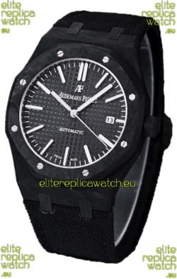 Audemars Piguet Royal Oak Ref.15400 Forged Carbon Casing Watch Black Dial in 1:1 Mirror Replica