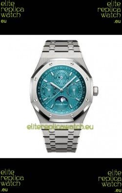 Audemars Piguet Royal Oak Perpetual Calendar Swiss Replica 904L Steel - Tiffany Blue Dial