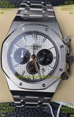 Audemars Piguet Royal Oak Chronograph White Dial Steel Strap Swiss Replica Watch
