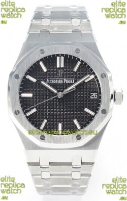 Audemars Piguet Royal Oak 15500 41MM 904L Steel Black Dial Super Clone Replica Watch 