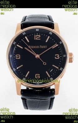 Audemars Piguet CODE 11.59 15210R Swiss Replica Watch in Rose Gold Black Dial 41MM