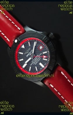 Breitling Chronometre GMT Carbon Dial Swiss Replica Watch in PVD Casing