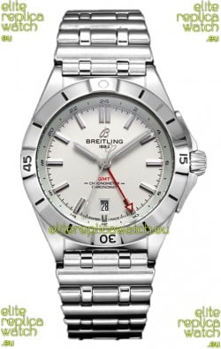 Breitling Chronomat Automatic GMT 40 White Dial 1:1 Mirror Swiss Replica Watch 