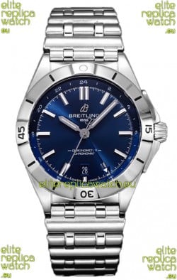 Breitling Chronomat Automatic GMT 40 Dark Blue Dial 1:1 Mirror Swiss Replica Watch 