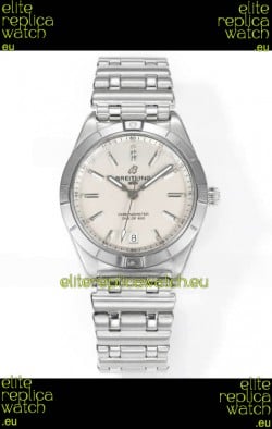 Breitling Chronomat 36MM Stainless Steel Casing 1:1 Mirror Replica Watch White Dial