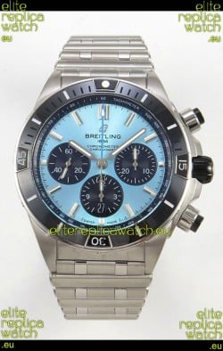 Breitling Chronomat Super Clone B01 42 Edition Swiss 904L Steel Watch Ice Blue Dial 