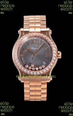 Chopard Happy Sport 1:1 Mirror Swiss Automatic Replica Watch 36MM in Rose Gold Casing