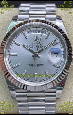 Rolex Day Date Presidential 904L Steel 40MM - Steel Dial 1:1 Mirror Quality Watch