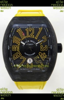 Franck Muller Super Clone Vanguard V45 Racing Carbon Watch in Nylon Strap