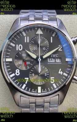 IWC Pilot Chronograph Edition Grey Dial in 904L Steel Casing 1:1 Mirror Replica Watch