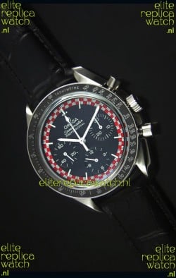 Omega Speedmaster Tintin Moon Swiss Replica Watch with Leather Strap