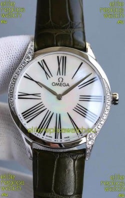 Omega De Ville Tresor Edition Swiss Quartz Watch 36MM Steel Casing White Dial