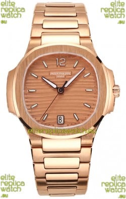 Patek Philippe Nautilus 7118R 35MM 1:1 Rose Gold Case & Dial 1:1 Mirror Replica Watch