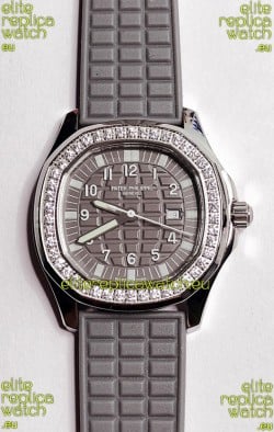 Patek Philippe Super Clone Aquanaut LUCE 5069-001 Quartz in Grey Dial 35MM