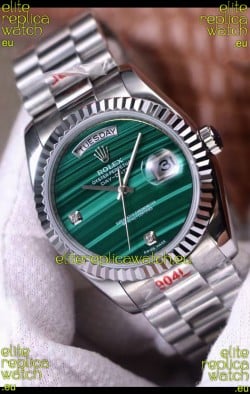 Rolex Day Date Presidential 904L Steel 36MM - Malachite Dial 1:1 Mirror Quality Watch