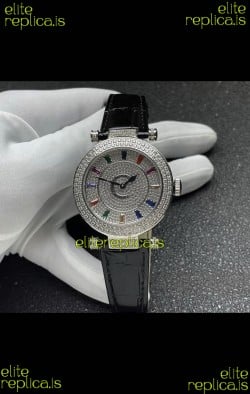 Franck Muller Double Mystery Swiss Quartz Watch in Steel Casing