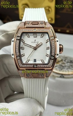 Hublot Spirit of Big Bang Rose Gold White Dial 39MM Super Clone Watch 