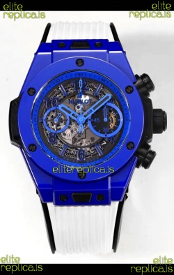 Hublot Big Bang Unico Chronograph Blue Ceramic Super Clone Watch 