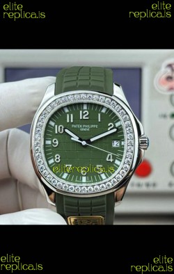 Patek Philippe Aquanaut 5167 Blue Dial/Strap Diamonds Bezel Super Clone Watch 