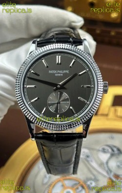 Patek Philippe Calatrava 6119G Stainless Steel Grey Dial Super Clone Watch 