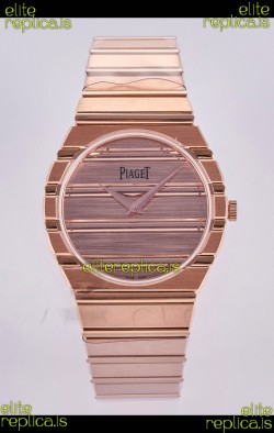 Piaget Polo 79 Rose Gold Case/Pink Dial 39MM Super Clone Watch 