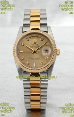 Rolex Day Date Two Tone Swiss Replica Watch