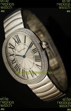 Cartier Baignoire Japanese Replica Watch with Diamonds Bezel
