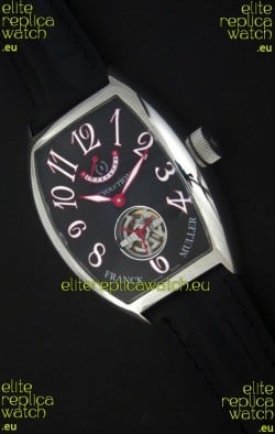 Franck Muller Tourbillon Japanese Replica Watch in Black Dial