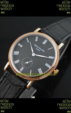 Patek Philippe Calatrava Japanese Mens Watch in Grey Dial