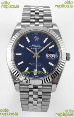 Datejust Super Clone 126334 Blue Dial 41MM FREE SPRUNG MVMNT 3235 Watch 