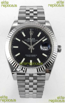 Datejust Super Clone 126334 Black Dial 41MM FREE SPRUNG MVMNT 3235 Watch 