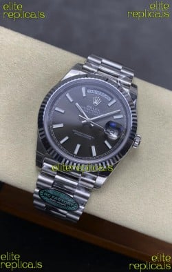 Rolex Day Date 228236 Stainless Steel Grey Dial Super Clone Watch 