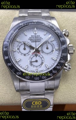 Rolex Daytona 126502 White Enamel Dial FREE SPRUNG MVMT Super Clone Watch 
