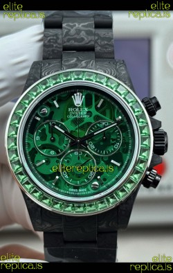 Rolex Daytona Green "Artisans De Genève - Poetry of Lights" Carbon Casing Super Clone Watch 