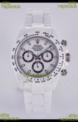 Rolex Daytona AET White Ceramic 4130 Movment Super Clone Watch 