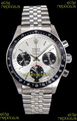 Rolex Daytona Paul Newman 37MM Cartier Edition Steel Dial Manual Wind Super Clone Watch 