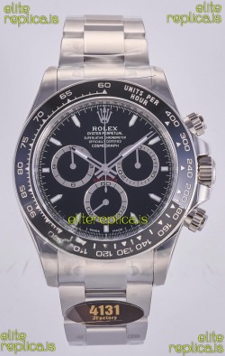 Rolex Daytona 126500 Black Dial Stick Markers FREE SPRUNG MVMT Super Clone Watch 