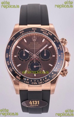 Rolex Daytona 126515 Brown Dial Stick Markers FREE SPRUNG MVMT Super Clone Watch 